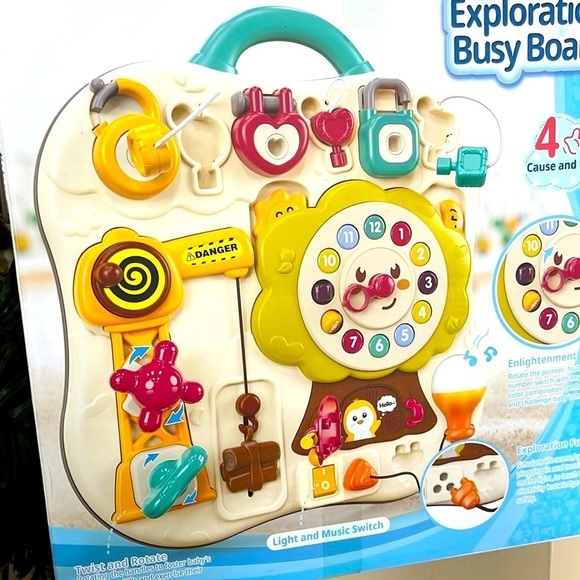 Brand New Exploration Busy Board Montessori Colorful Travel Toddler Sensory Toy - Picture 11 of 16